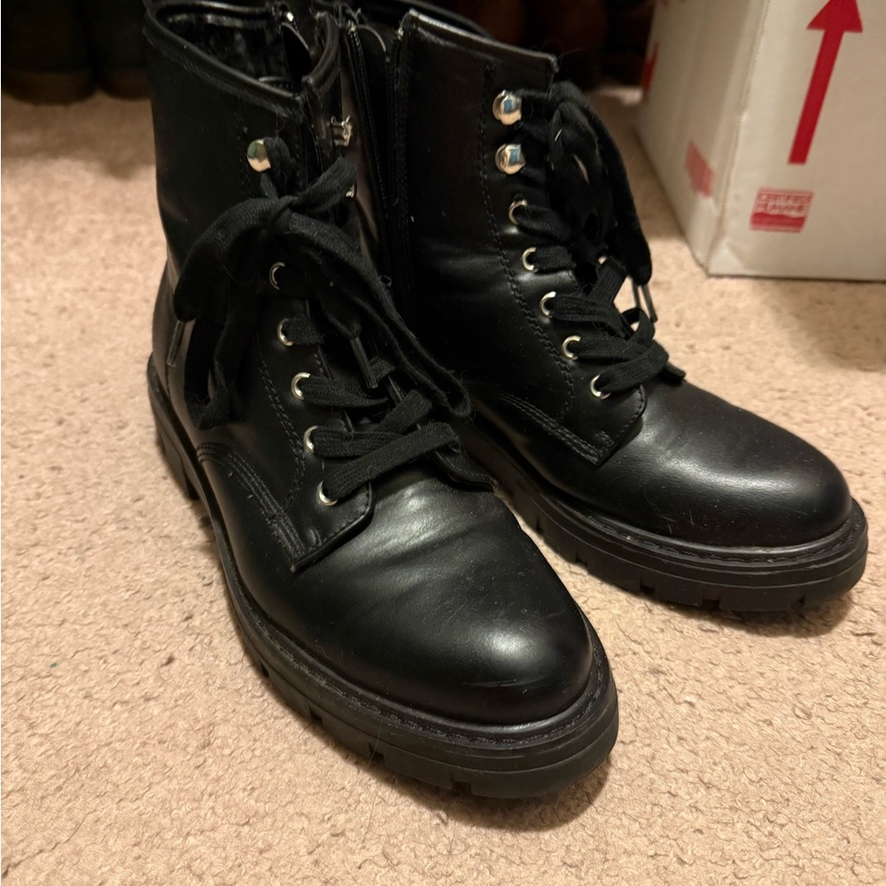 Dr. Scholl's Black Combat Boots